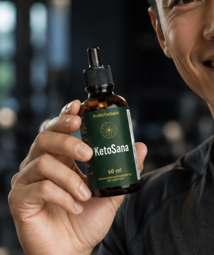 Mann mit KetoSana – Nahaufnahme