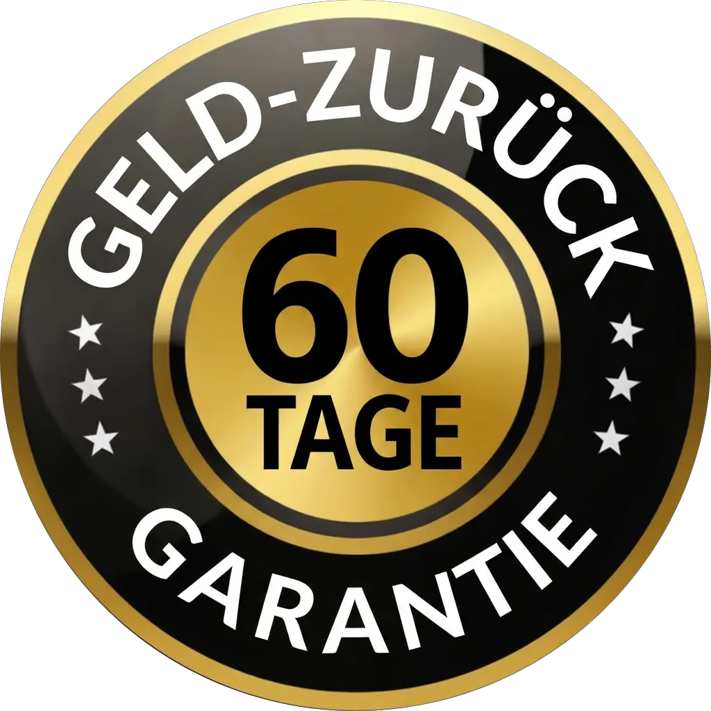 60 Tage Geld-zurück-Garantie Siegel